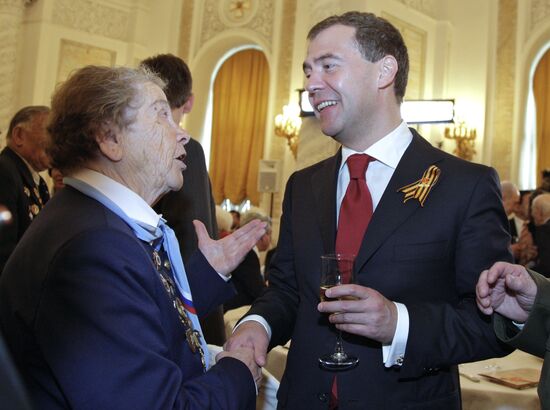 Д.Медведев на приеме от имени президента РФ в Кремле