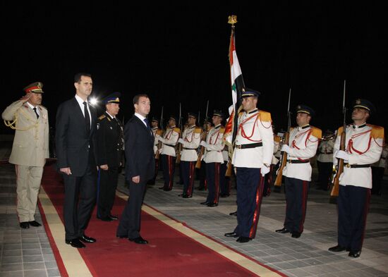 Официальный визит Дмитрия Медведева в Сирию