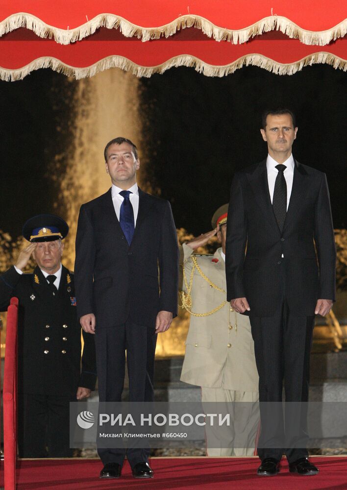 Официальный визит Дмитрия Медведева в Сирию