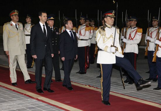 Официальный визит Дмитрия Медведева в Сирию