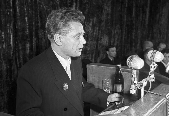 Бывший член организации сопротивления в Освенциме А. Лебедев