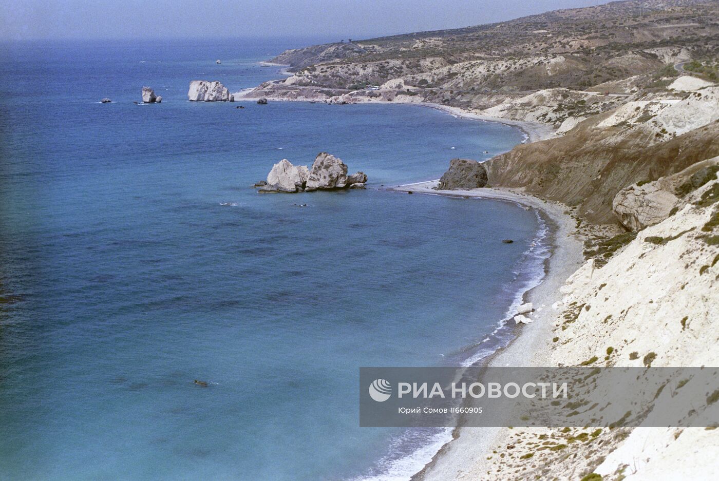 Вид на южное побережье острова Кипр