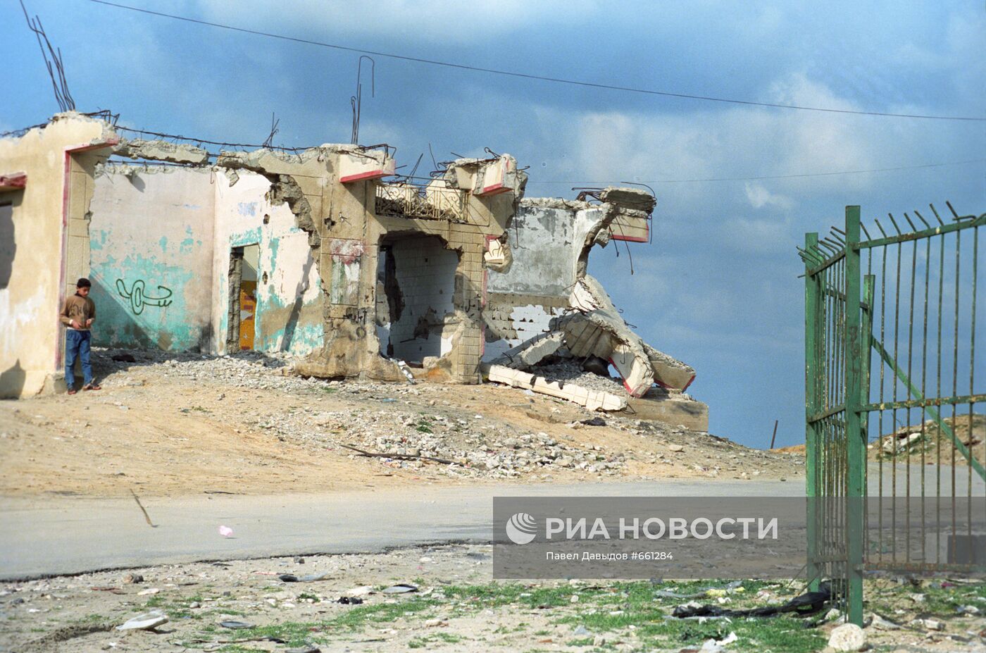 Палестинский дом, взорванный израильтянами