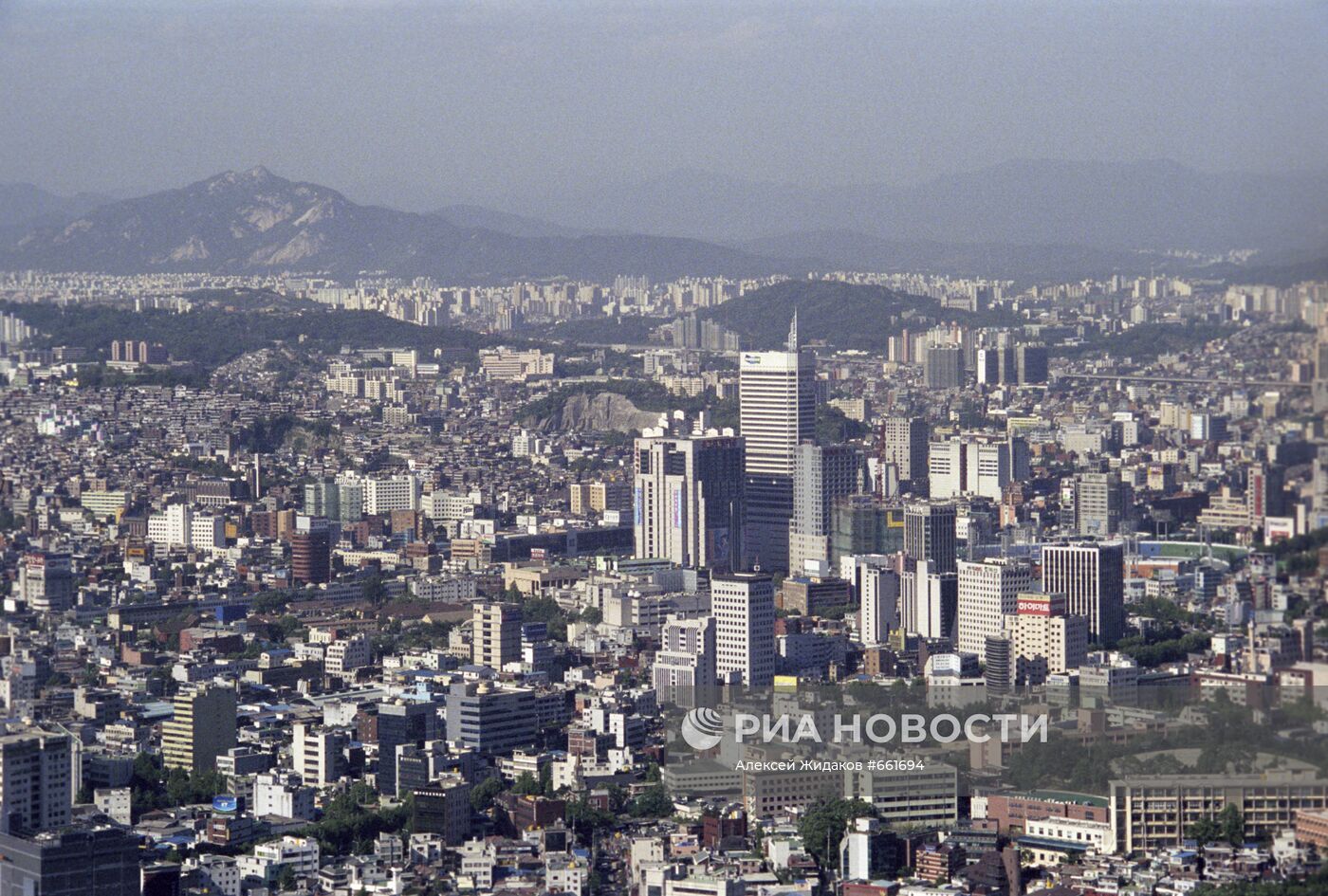 Вид на город Сеул