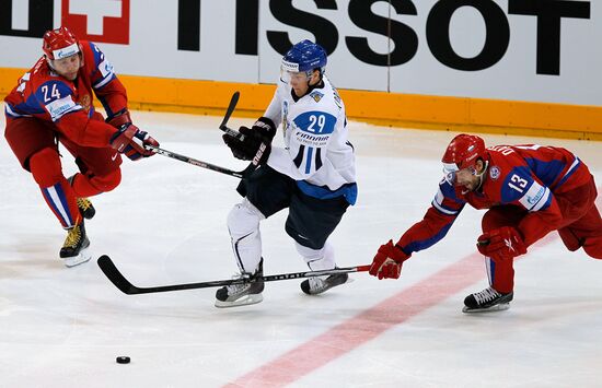 Хоккей. ЧМ-2010. Матч Россия - Финляндия