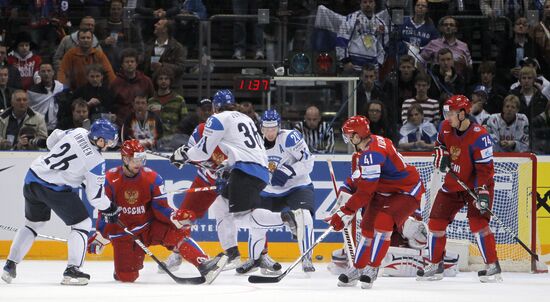 Хоккей. ЧМ-2010. Матч Россия - Финляндия
