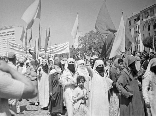 Празднование 1-го мая в Касабланке
