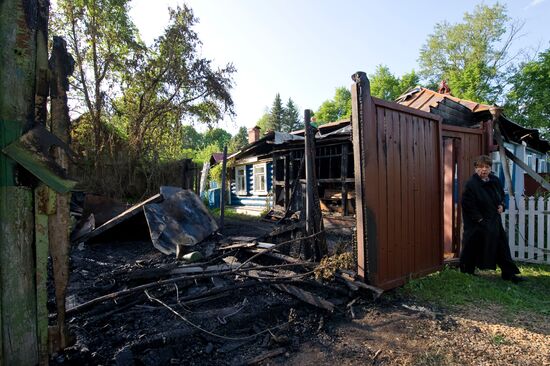 В Доме Паустовского в Тарусе сгорела жилая половина