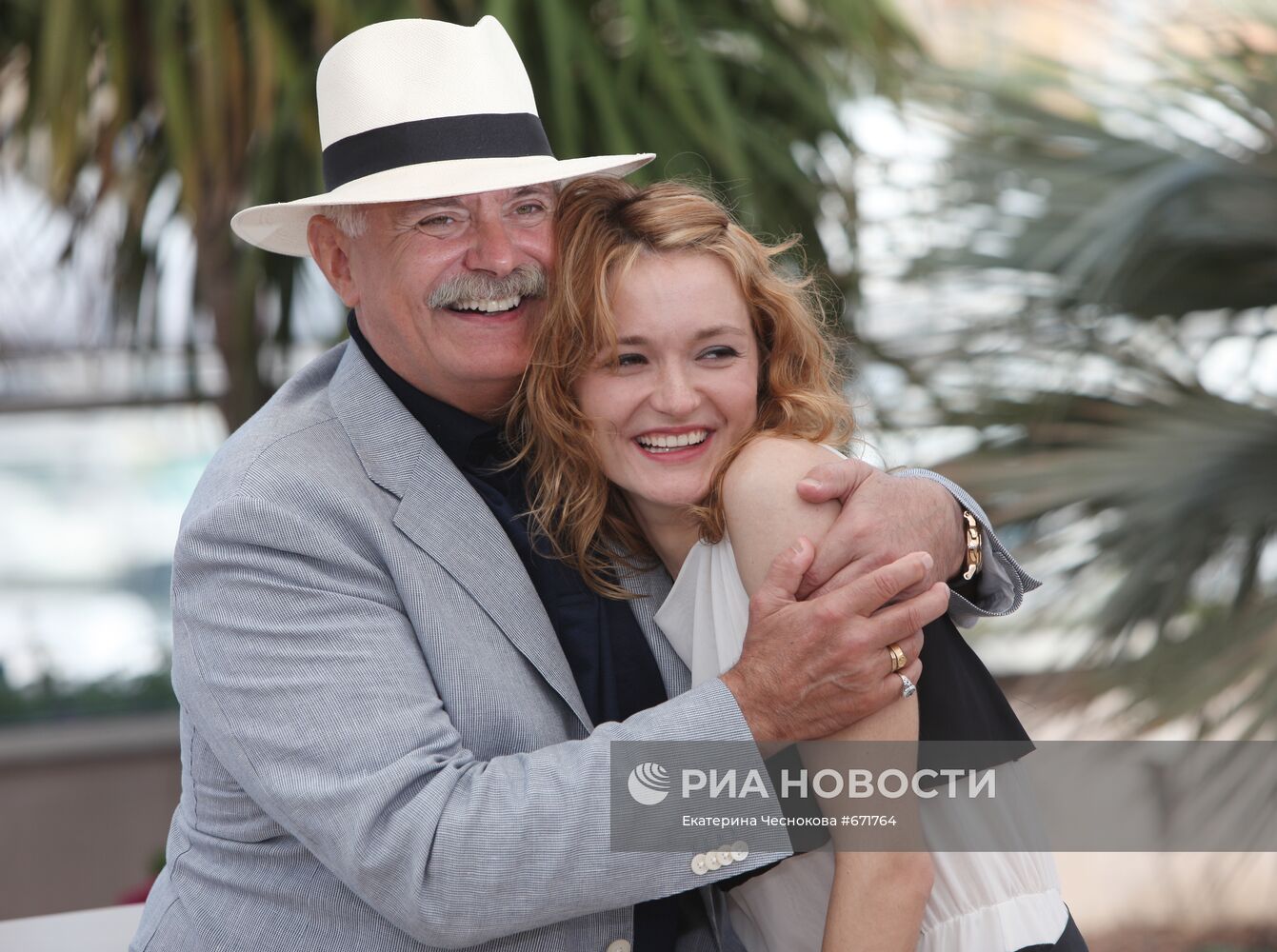 Никита Михалков с дочерью актрисой Надеждой
