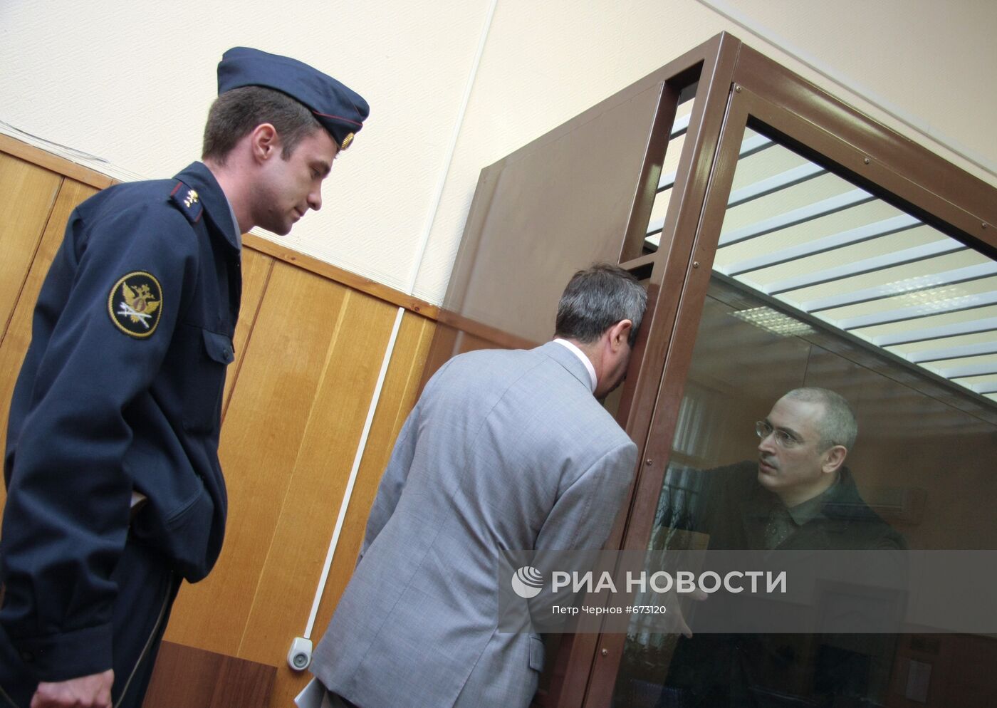 Михаил Ходорковский в Хамовническом суде Москвы