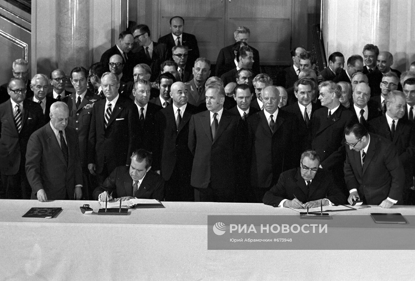 Подписание Л.И.Брежневым и Р.Никсоном договора ОСВ-I