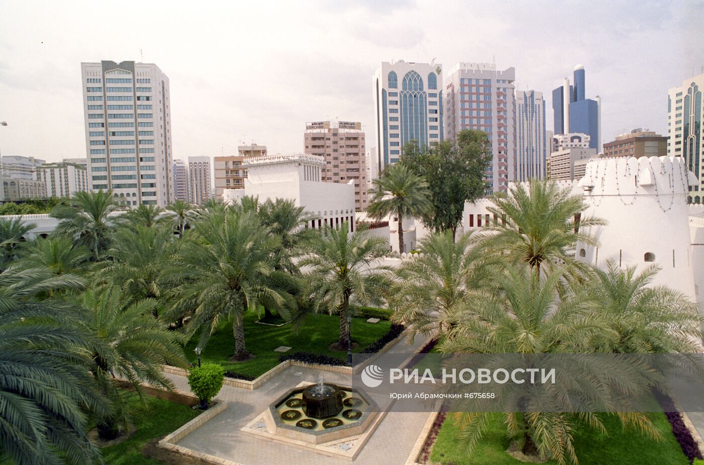 Вид из дворца Аль-Хусн в Абу-Даби