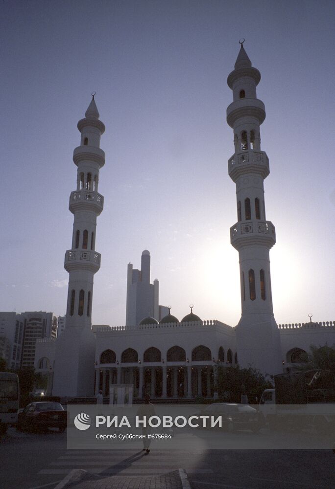 Мечеть в городе Абу-Даби