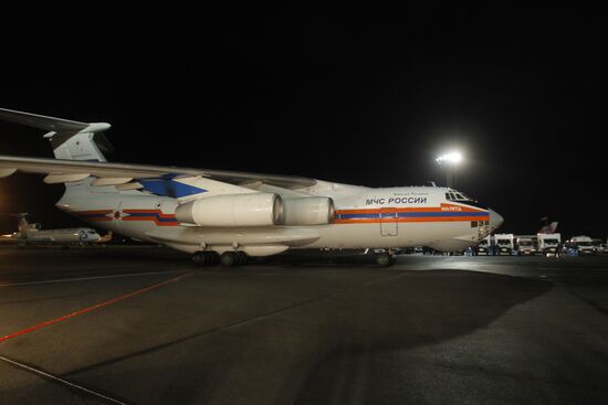 Самолет МЧС, доставивший в Москву пострадавших в Анталье