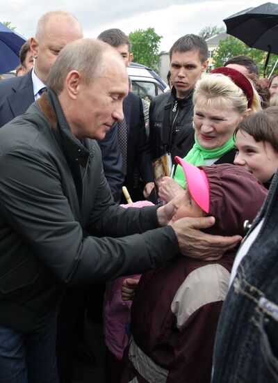 Владимир Путин посетил Невскую Дубровку