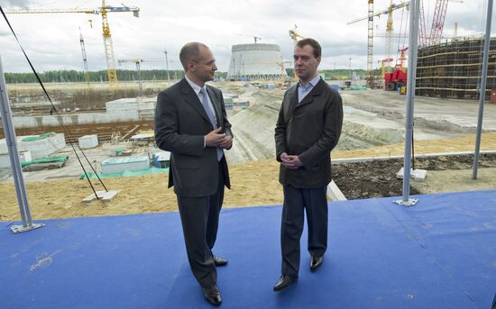 Д.Медведев посетил Ленинградскую АЭС