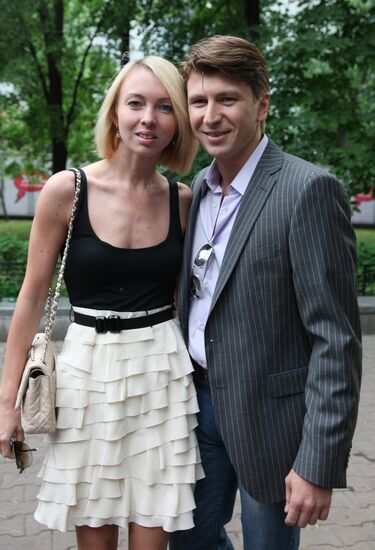 Алексей Ягудин с супругой Татьяной Тотьмяниной