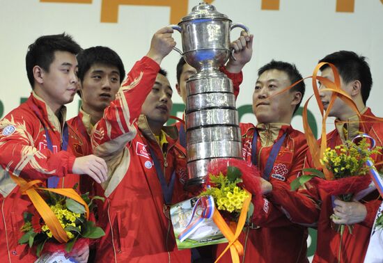 Мужская сборная Китая – чемпион мира по настольному теннису