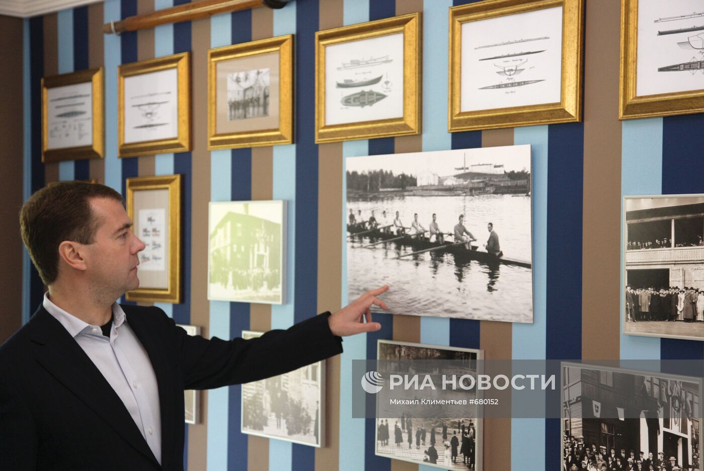 Д. Медведев посетил Английский гребной клуб