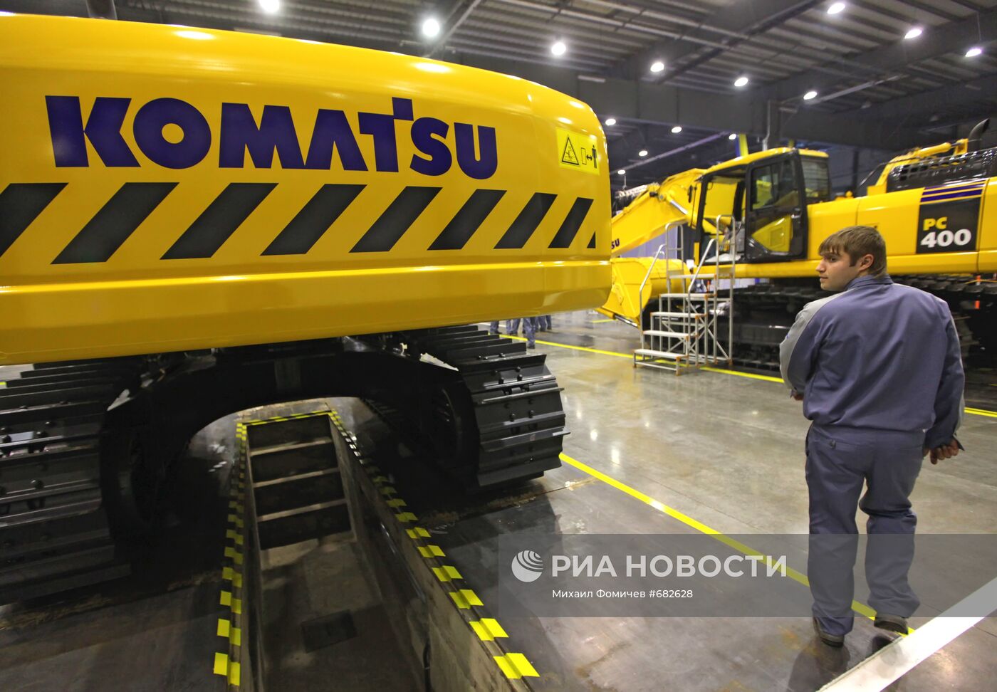 Открытие завода "Комацу" в Ярославле