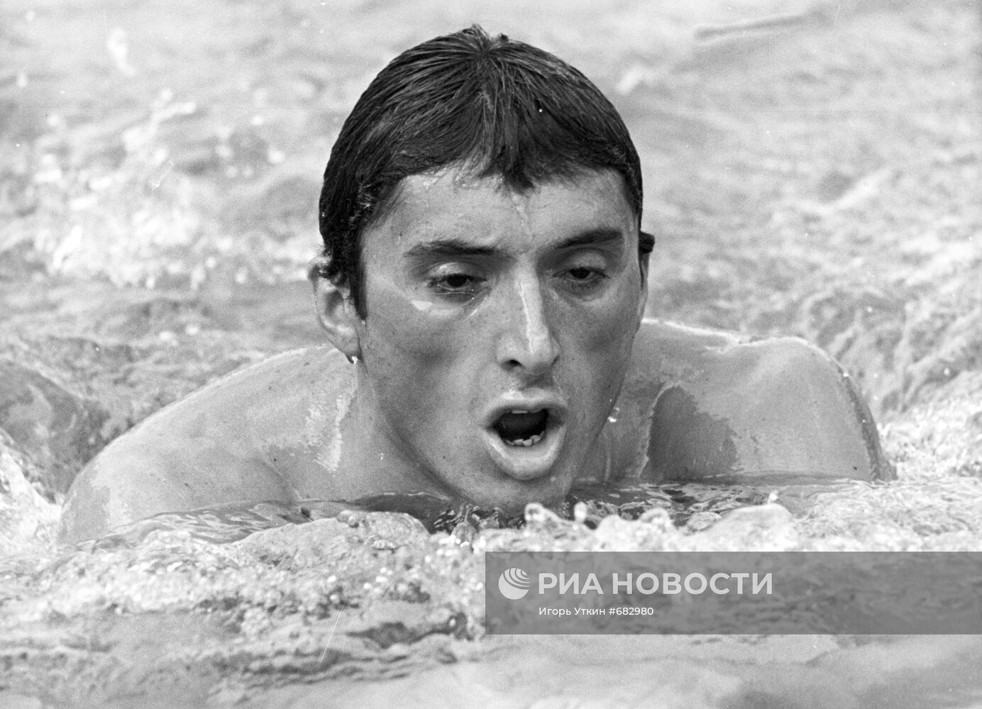 Чемпион Универсиады-73 в плавании на 200 метров брассом Н.Панкин