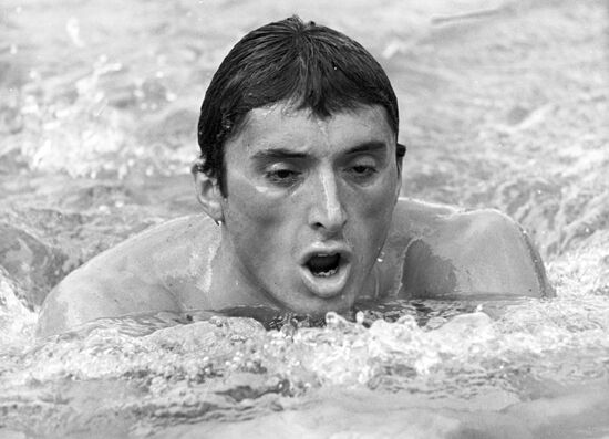 Чемпион Универсиады-73 в плавании на 200 метров брассом Н.Панкин
