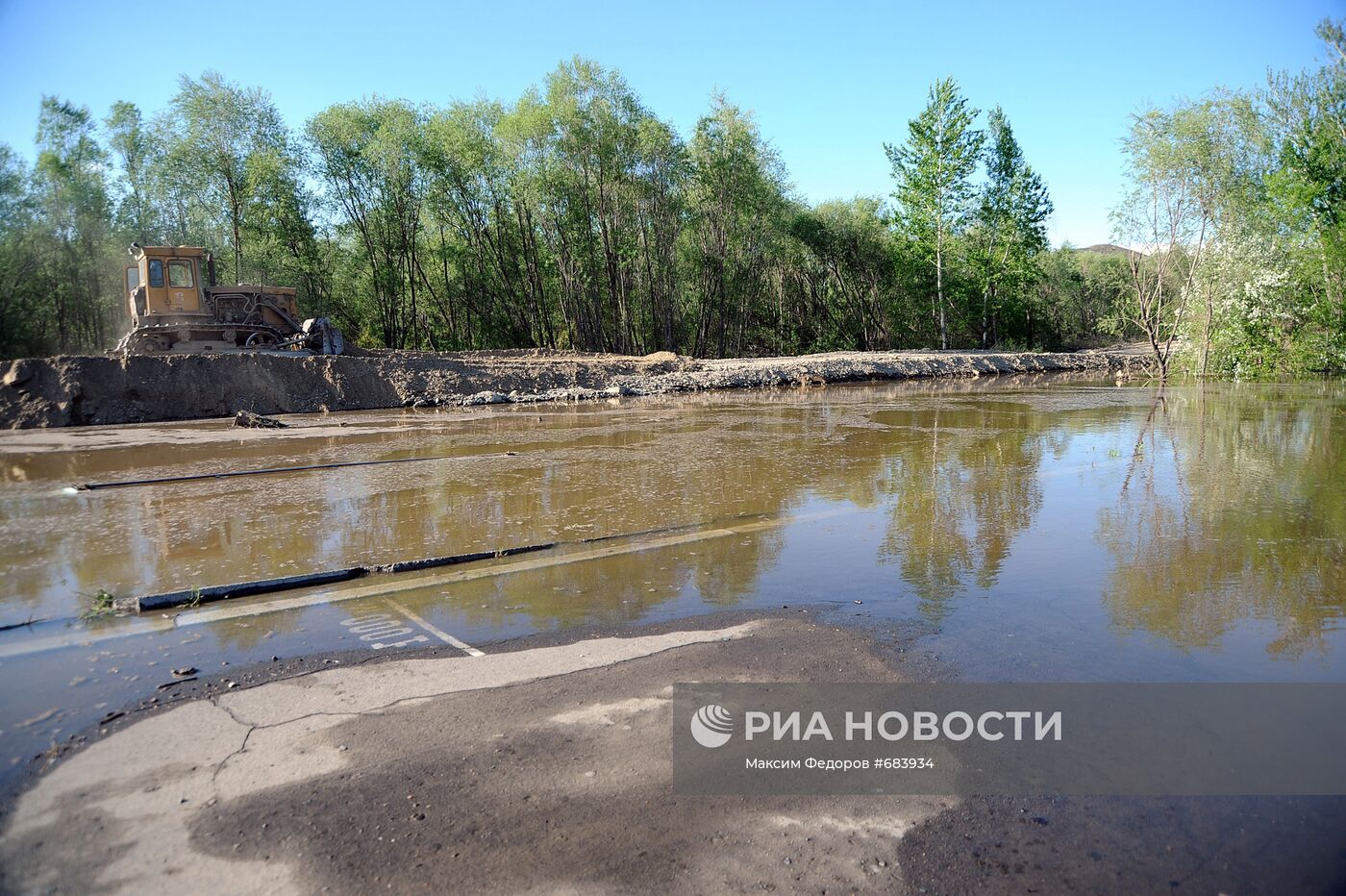 Паводковая ситуация в районе Кызыла из-за разлива Енисея