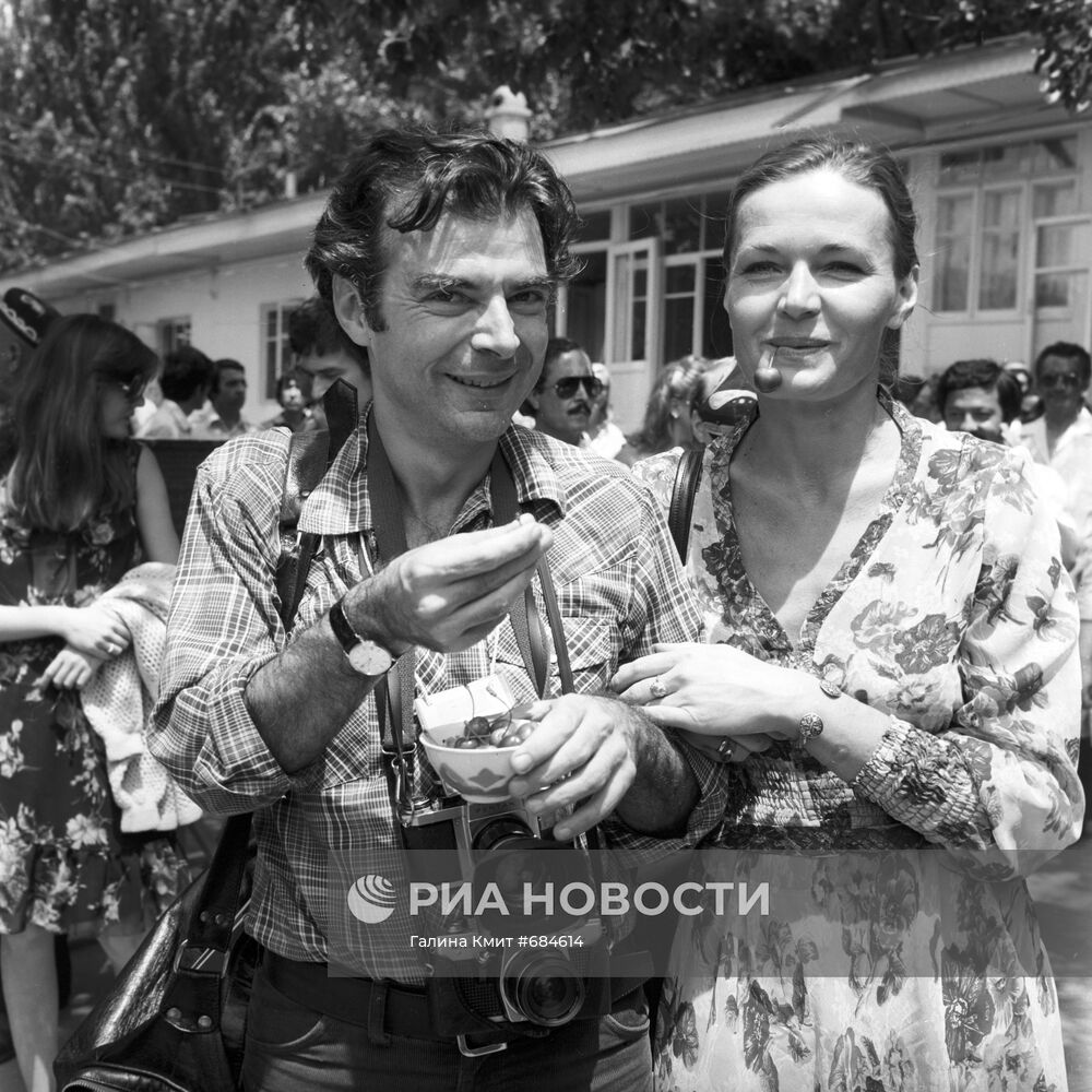 Режиссер Альберто Джудичи и актриса Людмила Чурсина