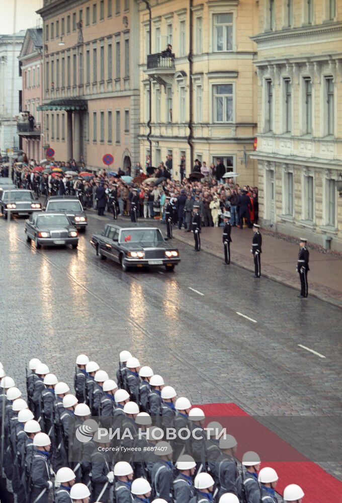 Официальный визит М.С.Горбачева в Финляндию