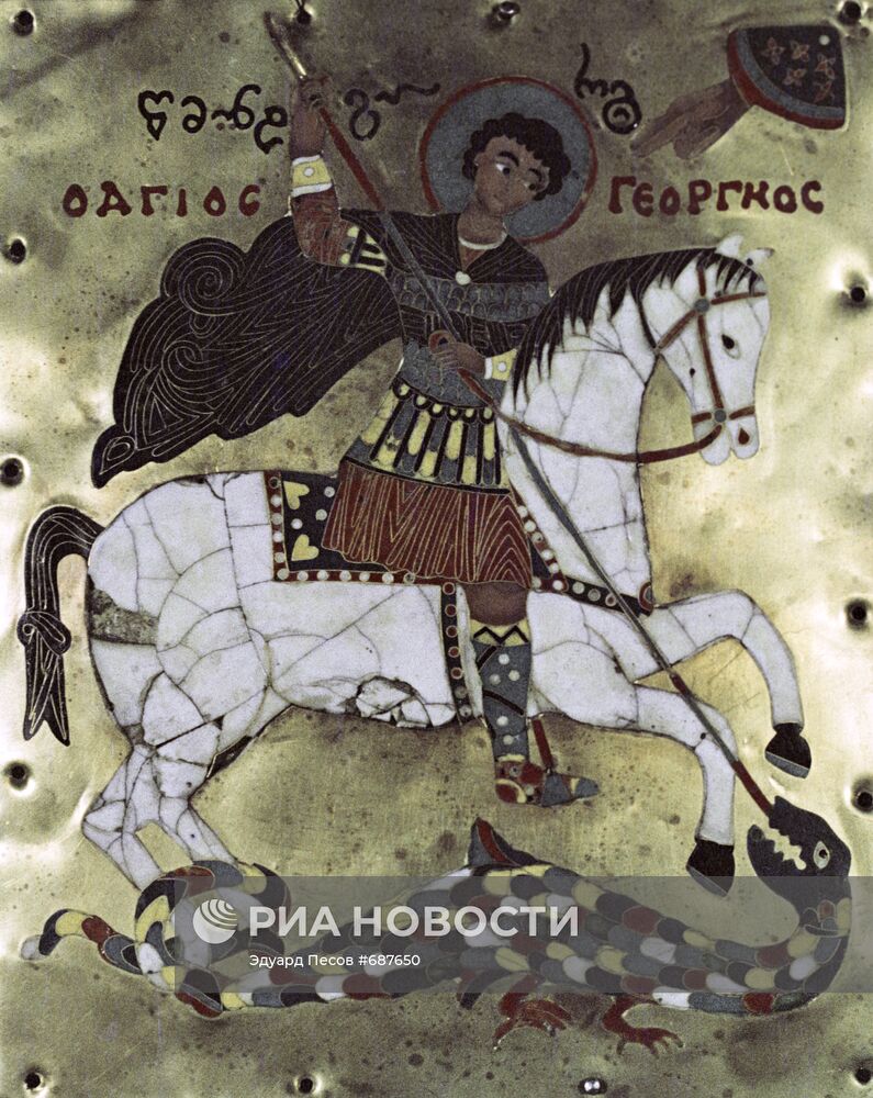 Икона с изображением святого Георгия