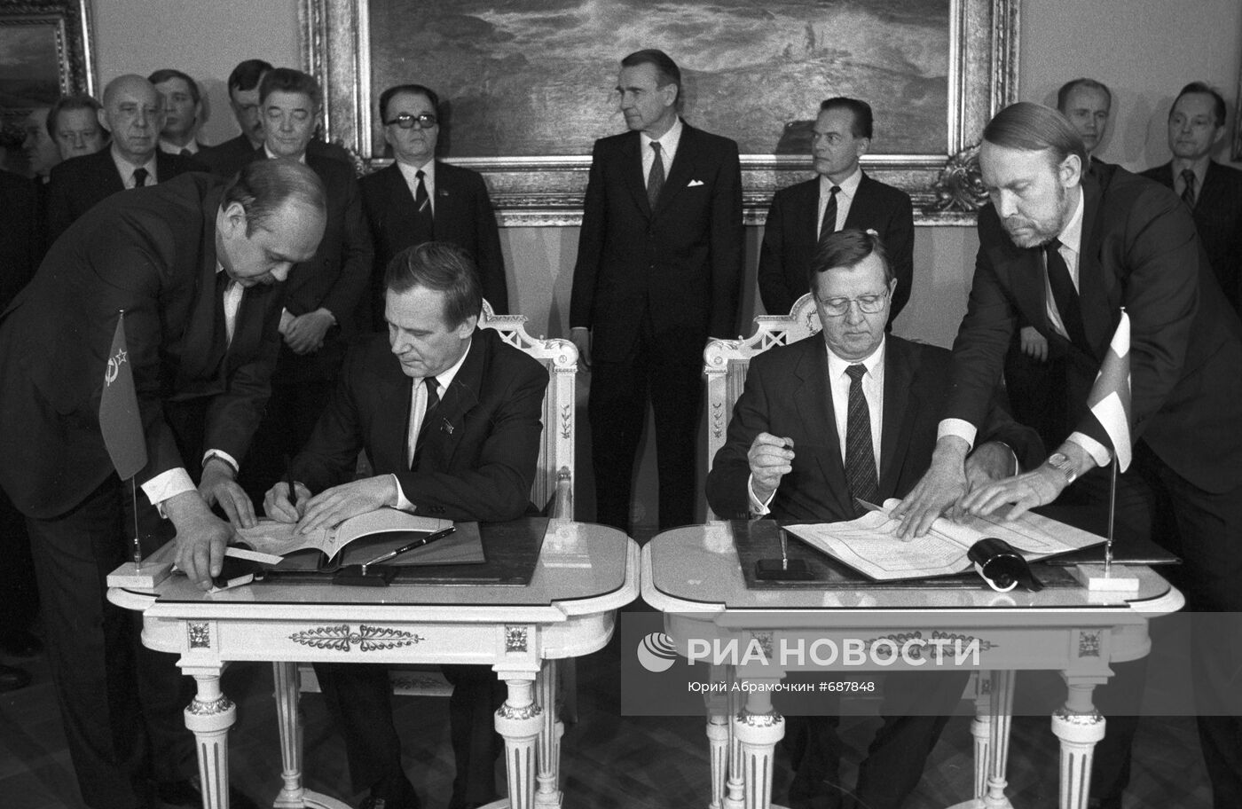 Подписание советско-финляндских документов