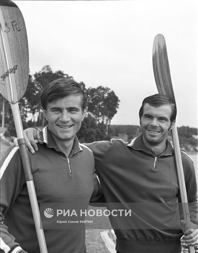 Спортсмены Николай Горбачев и Виктор Кратасюк