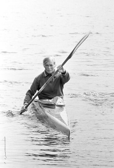 Кандидат в олимпийскую команду СССР по гребле Людмила Пинаева