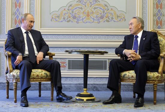Встреча Владимира Путина и Нурсултана Назарбаева