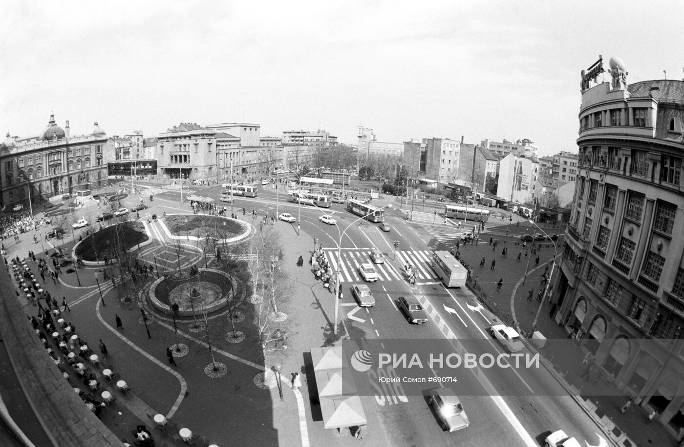 Вид на центральную площадь города Белграда
