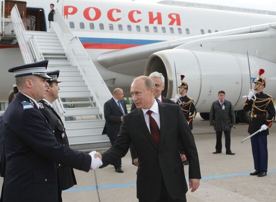 Владимир Путин прибыл в Париж