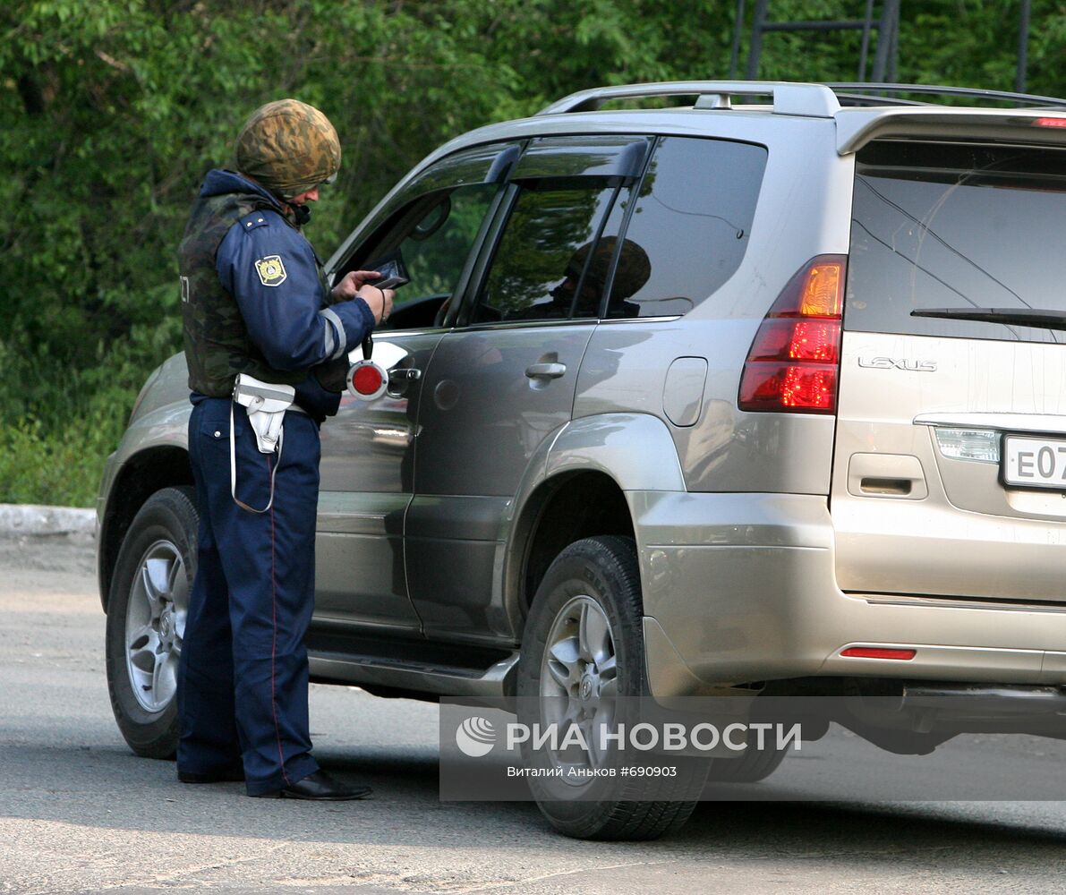 Проверки на дорогах Приморского края