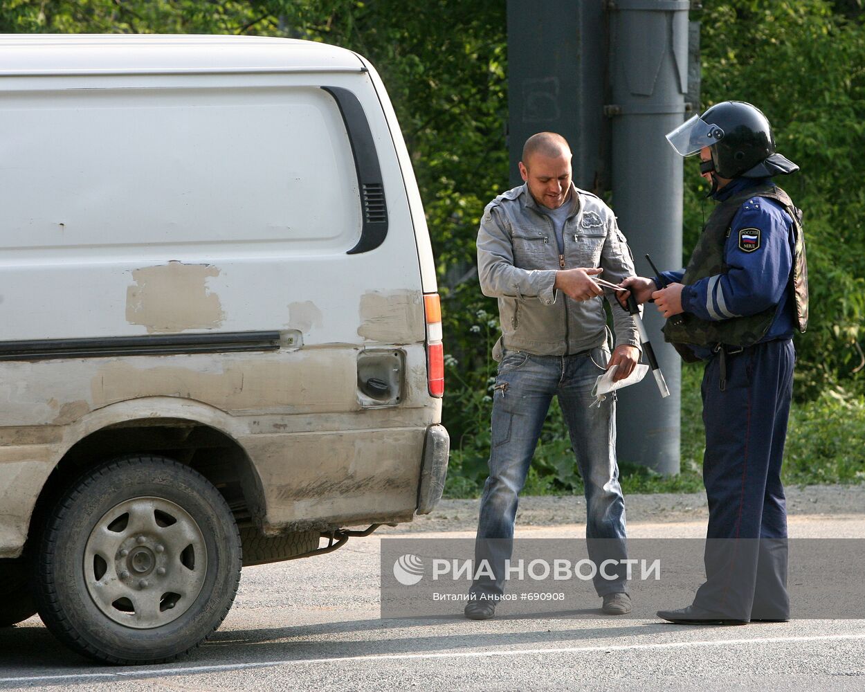 Проверки на дорогах Приморского края