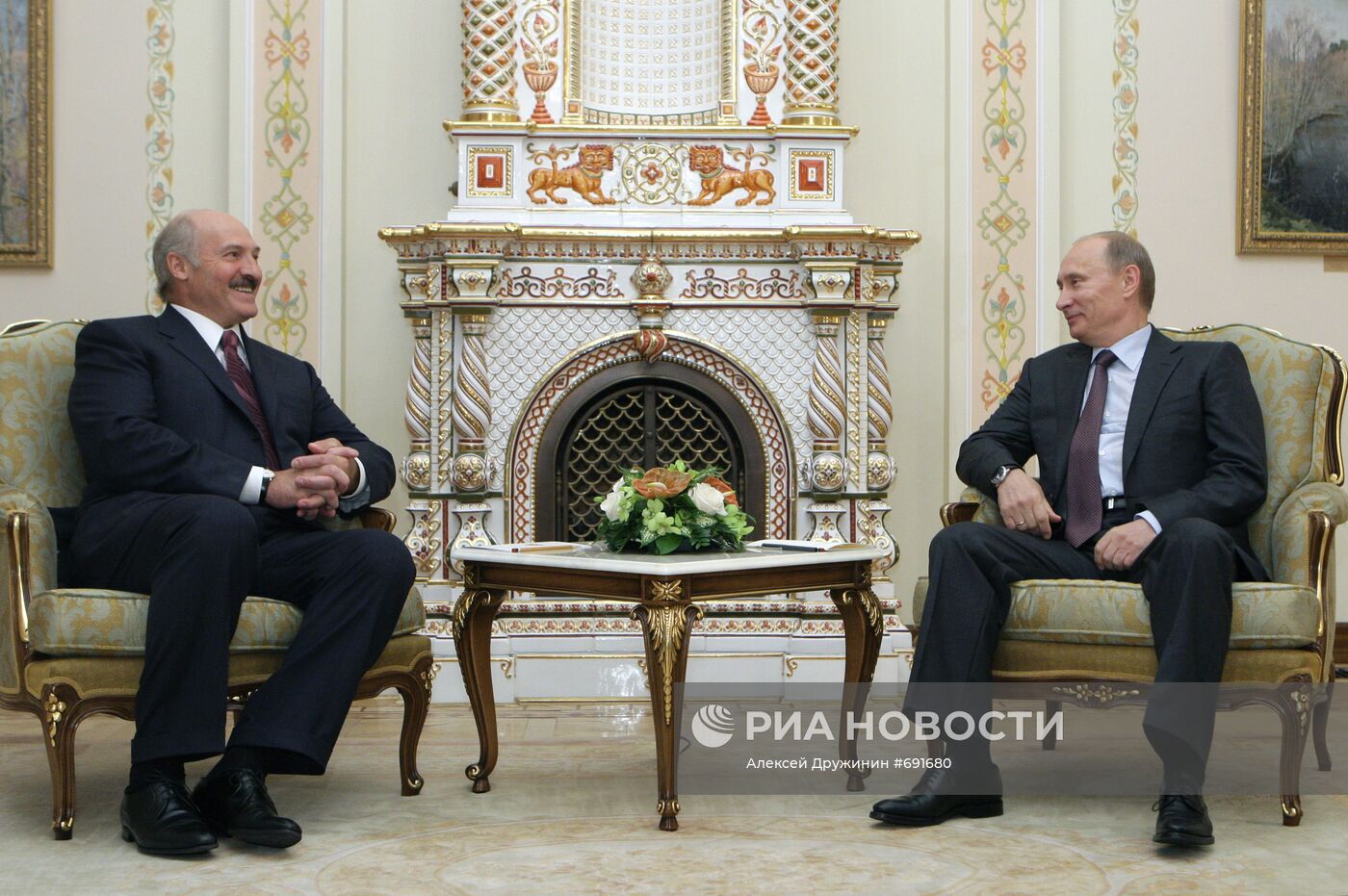 Встреча Владимира Путина и Александра Лукашенко