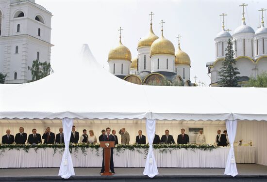 Торжественный прием в Кремле по случаю празднования Дня России