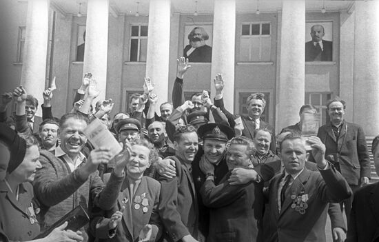 Встреча одесских и словацких партизан