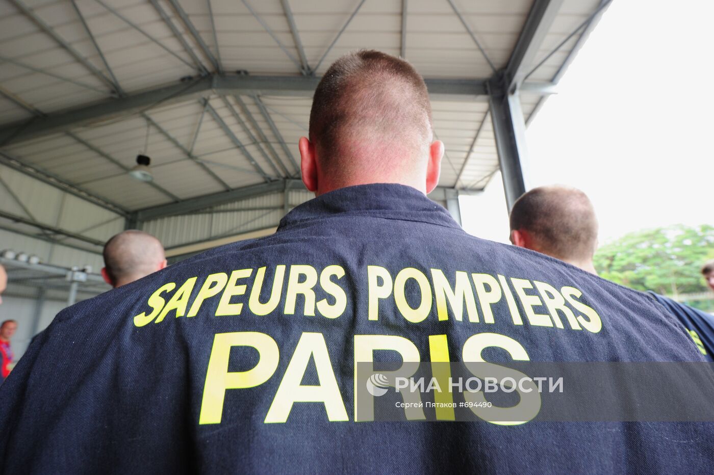 Тренировка парижской пожарной бригады