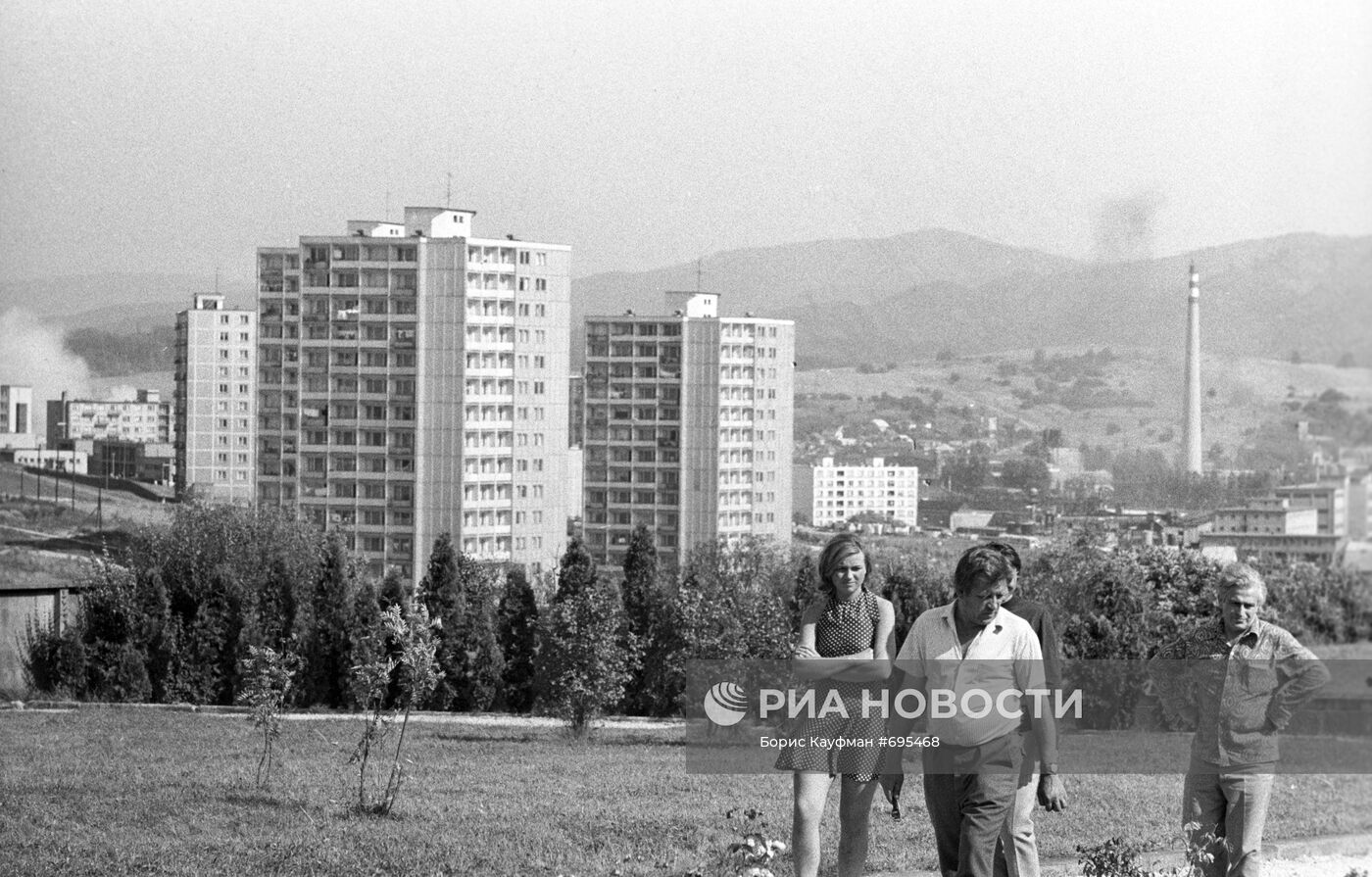 Вид на жилые районы города Зволена