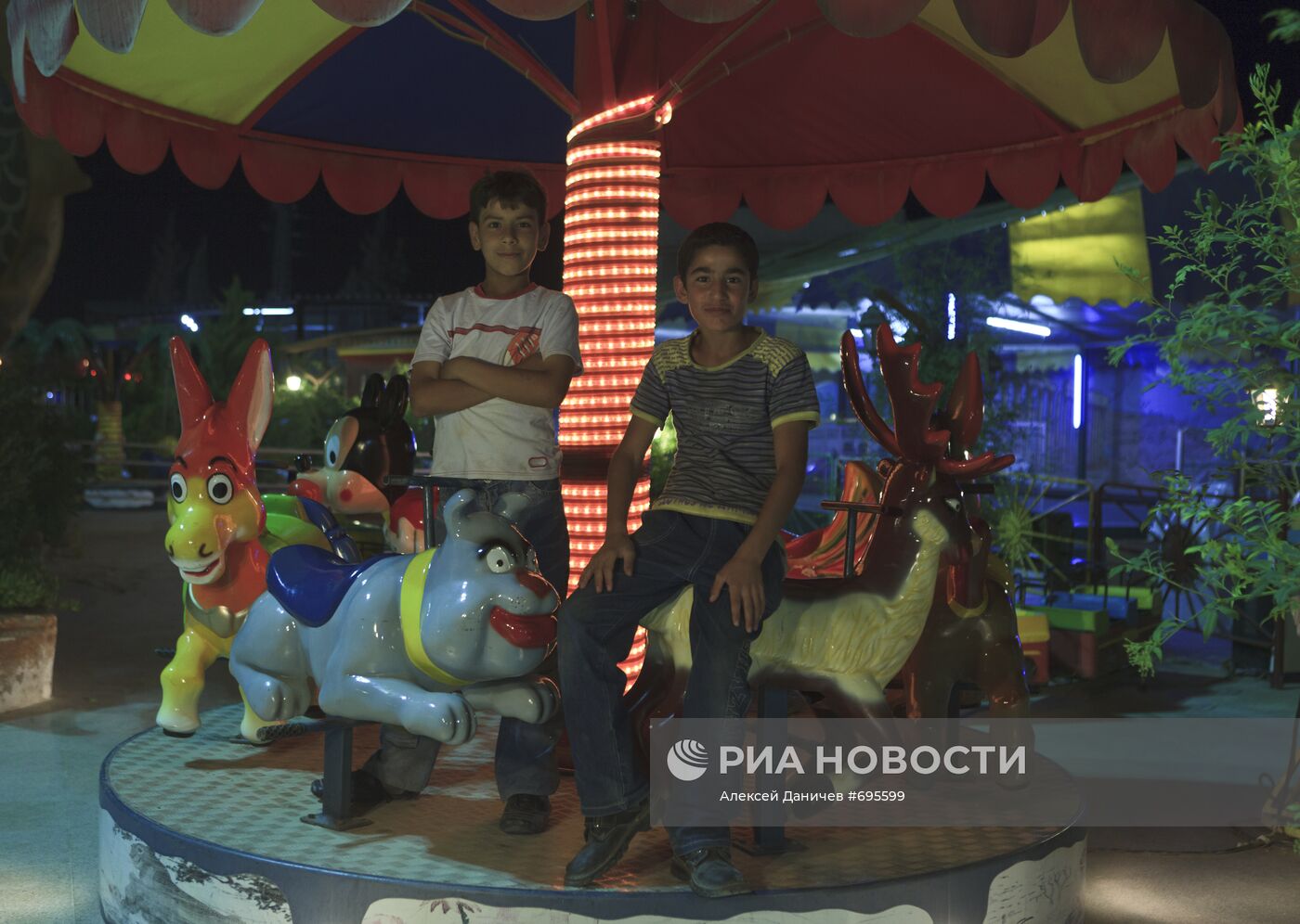 В одном из ресторанов на окраине Дамаска