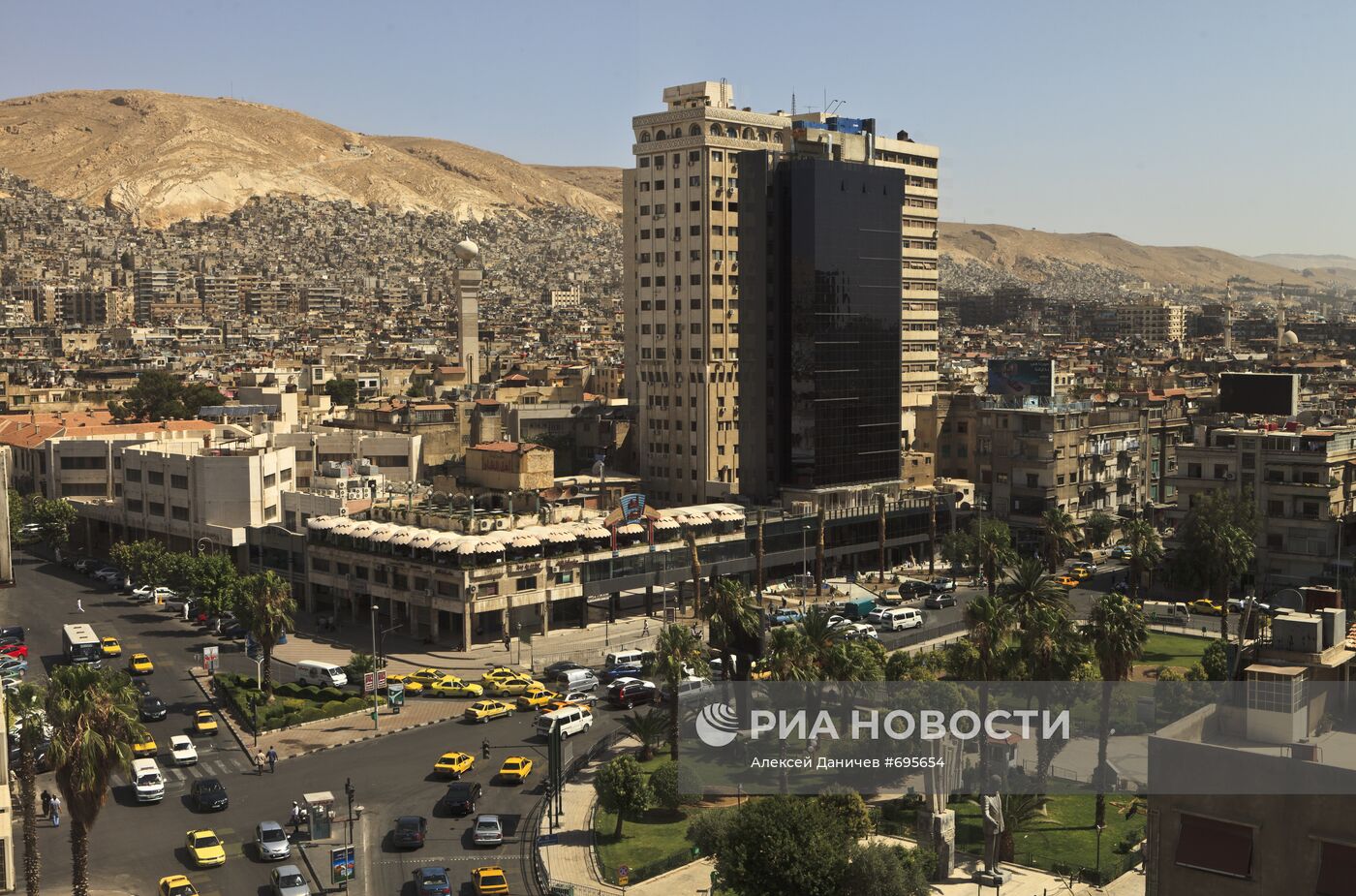 Вид на Дамаск из центра города