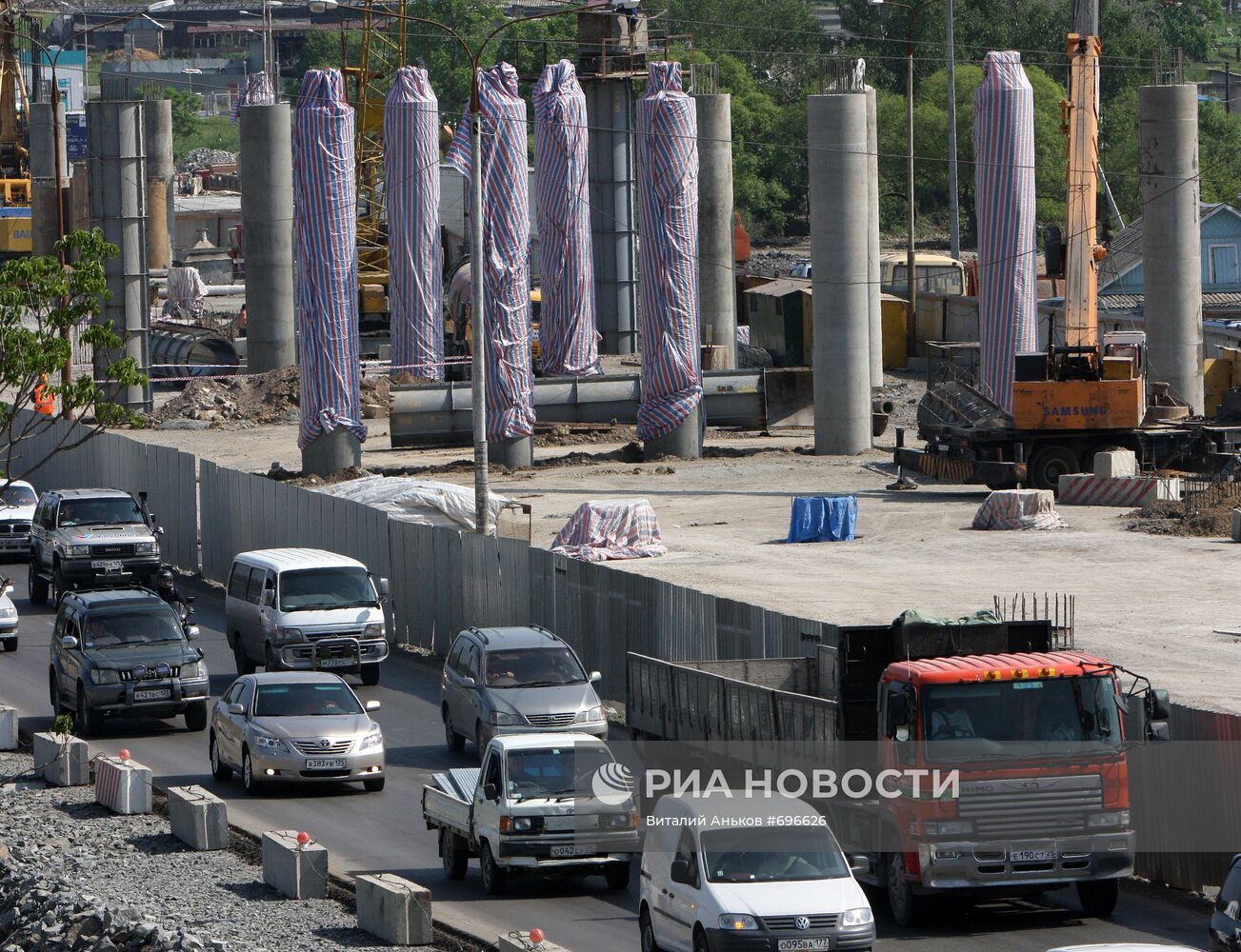 Реконструкция автомобильной дороги в рамках саммита АТЭС-2012