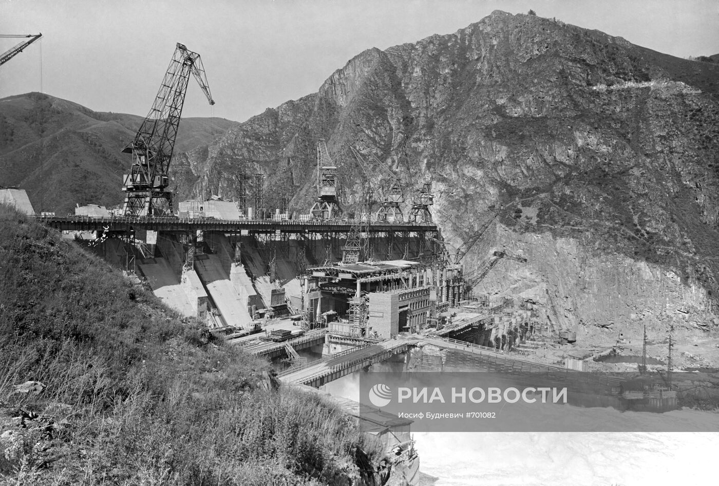 На строительстве Бухтарминской ГЭС