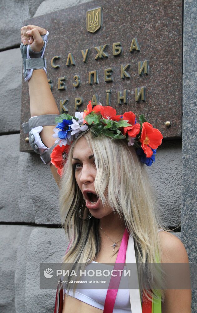 Активистка женского движения FEMEN