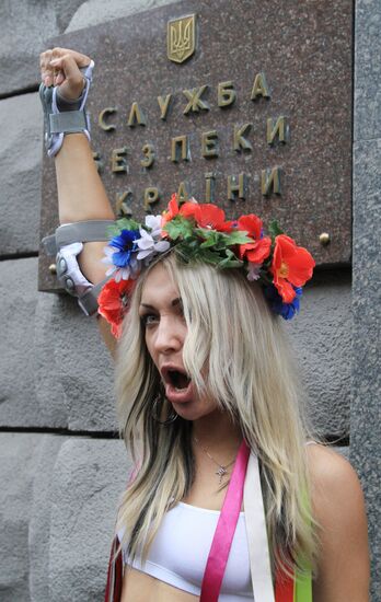 Активистка женского движения FEMEN