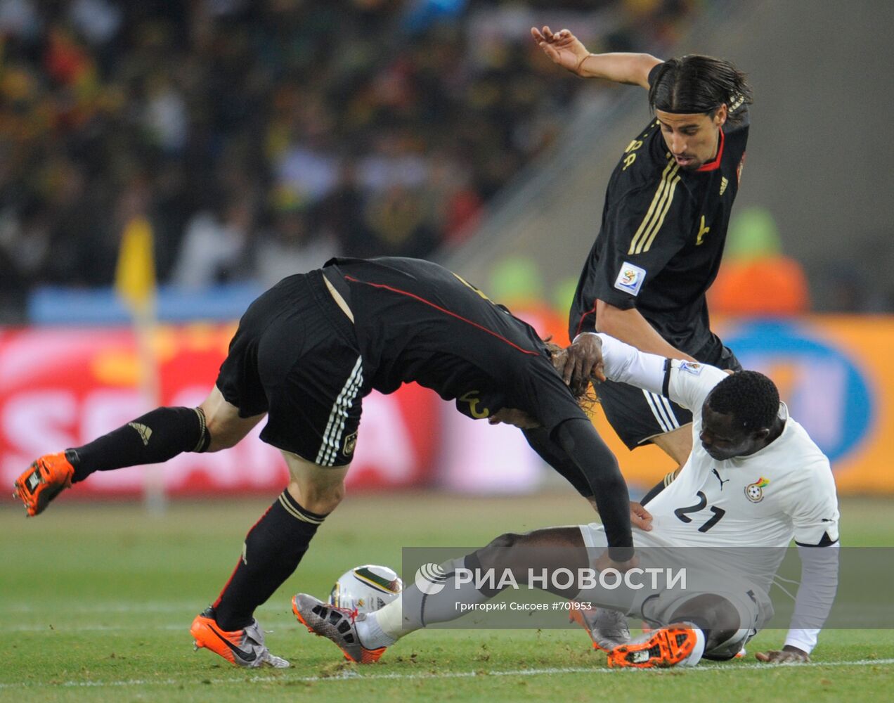 Футбол. ЧМ-2010. Матч Гана – Германия